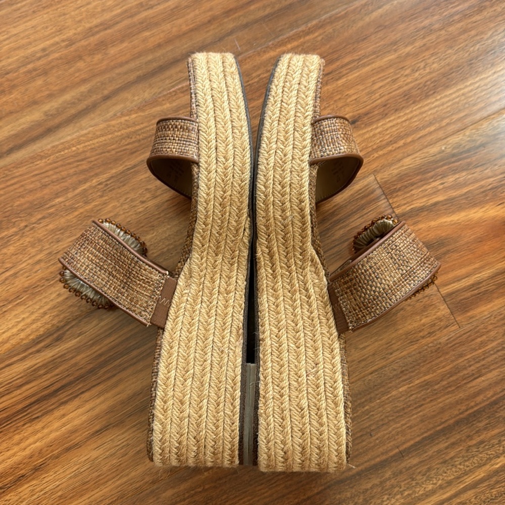 Sam Edelman Chase Beaded Buckle Espadrille Sandals - Picture 5 of 10